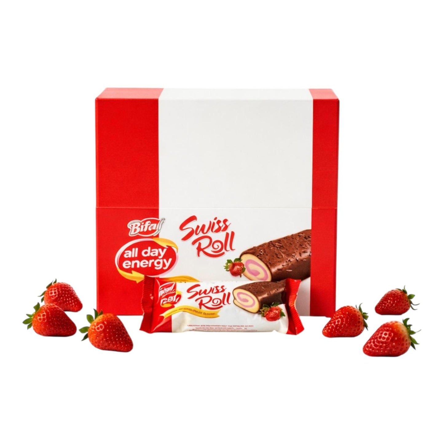 *BRAZO GITANO SWIS ROLL DE CHOCOLATE Y FRESA