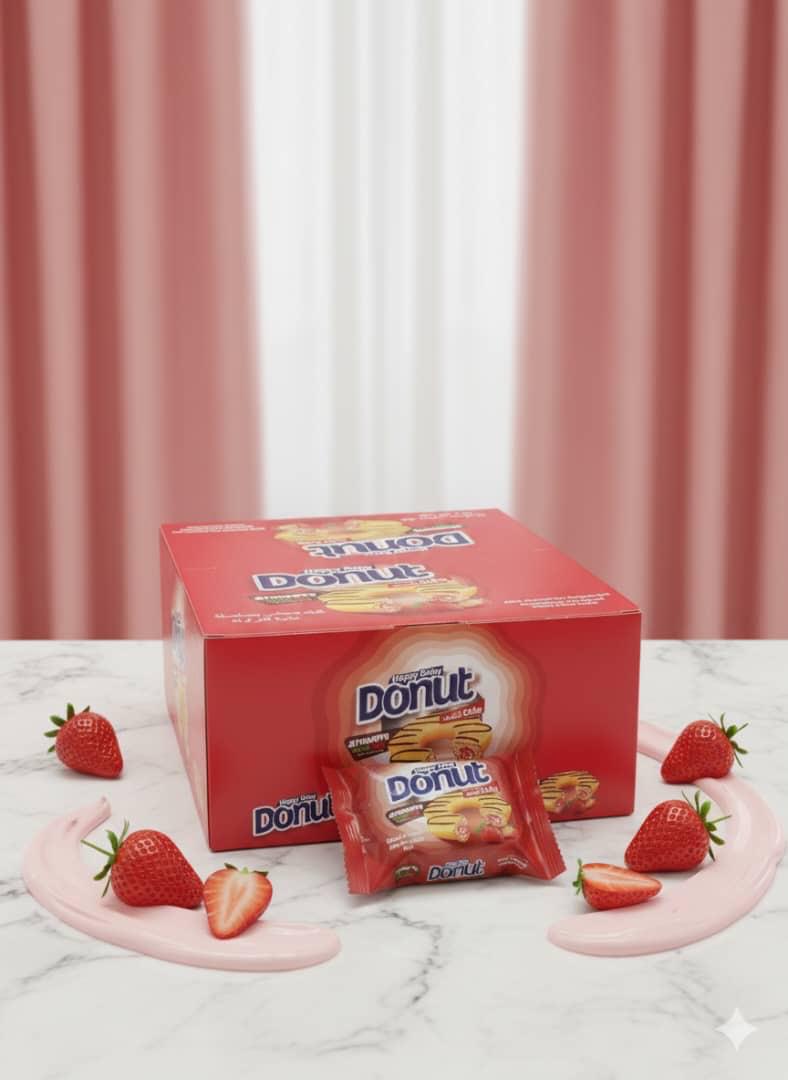 DONAS DE CHOCOLATE Y FRESA