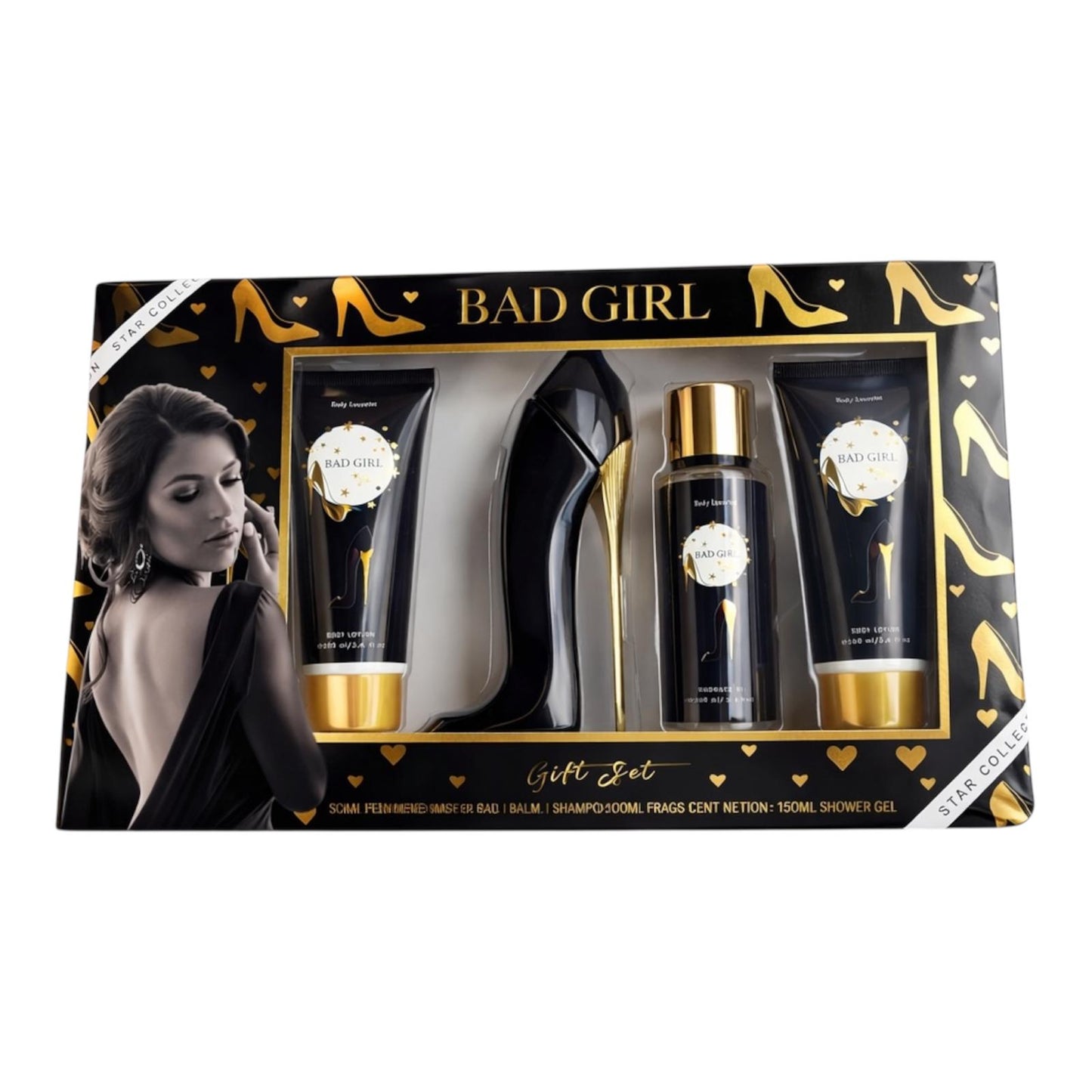 ESTUCHE BAD GIRL(REF:TC0108127) DE 4 PIEZAS DE REGALO PARA MUJER