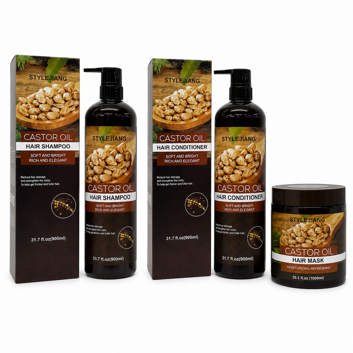 SET CAPILAR DE ACEITE DE RICINO