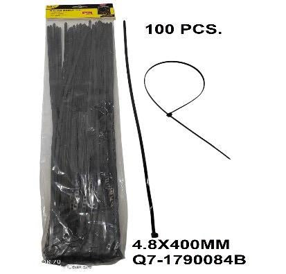 AMARRES NYLON NEGRO-4.8X400MM DE 100 PCS