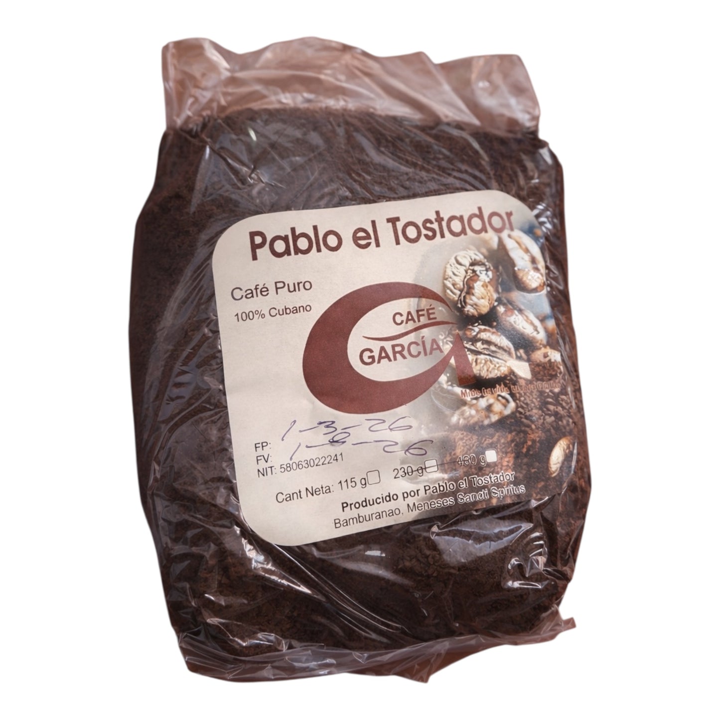 CAFE 100% CUBANO PABLO EL TOSTADOR DE 230 GRAMOS