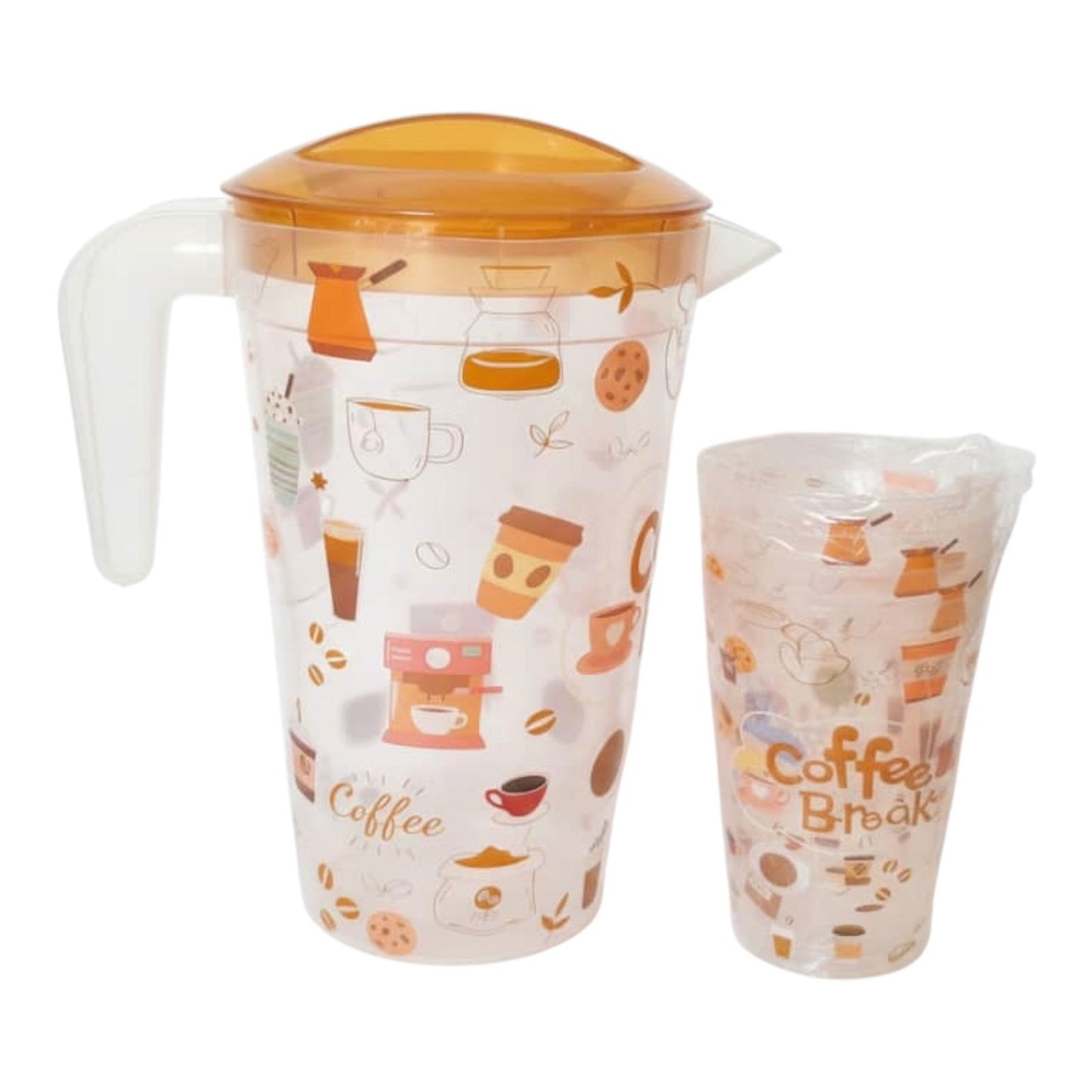 JUEGO DE JARRAS CON 6 VASOS PLASTICOS-REF:272