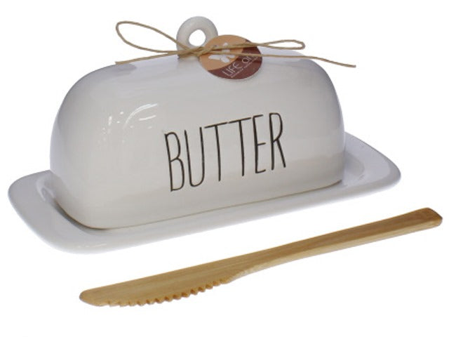 Mantequillera de Porcelana (19.5x10x10cm) - Ref 6334