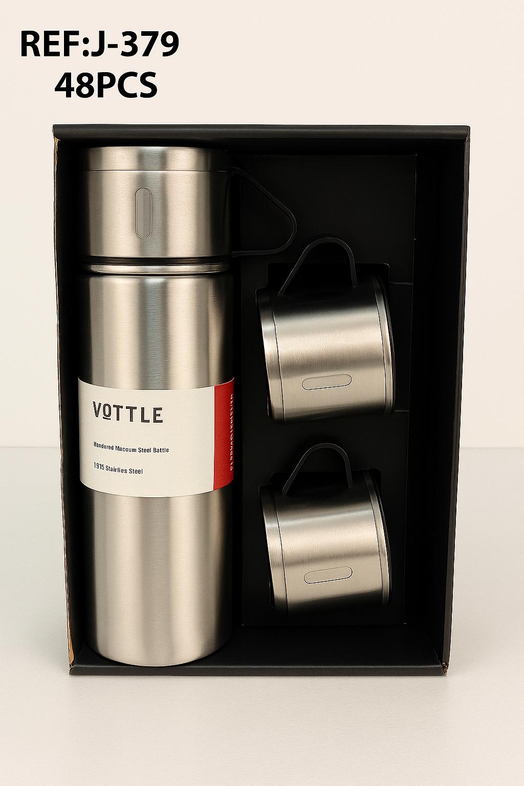 TERMOS METALICO CON JARRITAS-REF:J 379