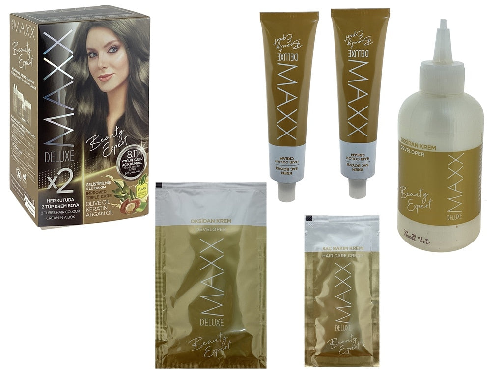 Tinte Para el Cabello 8.11 Castaño Intensamente Claro (Aceite de Oliva, Aceite de Argan y Queratina) - Código 353.23.750