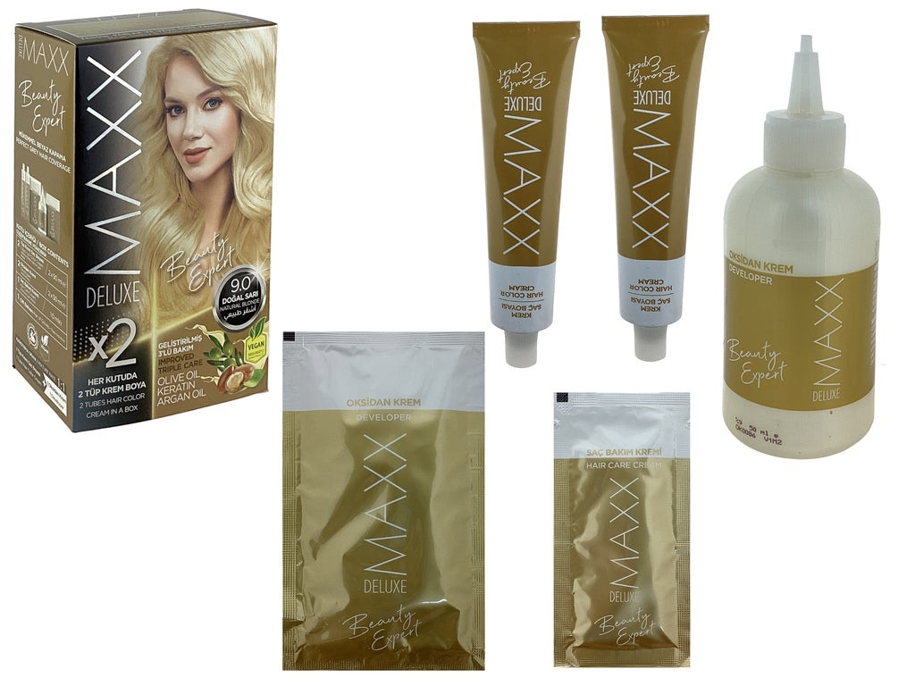 Tinte Para el Cabello 9.0 Rubio Intenso (Aceite de Oliva, Argan y Queratina) - Código 353.23.750
