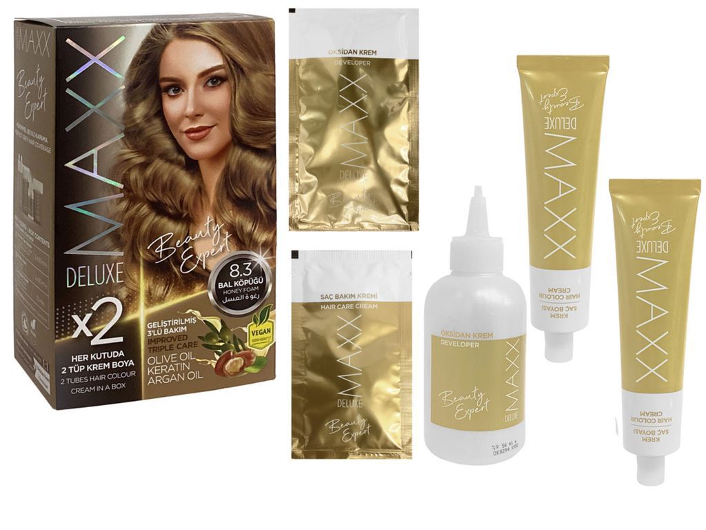 Tinte Para el Cabello 8.3 Miel (Aceite de Oliva, Aceite de Argan y Queratina) - Código 353.23.750