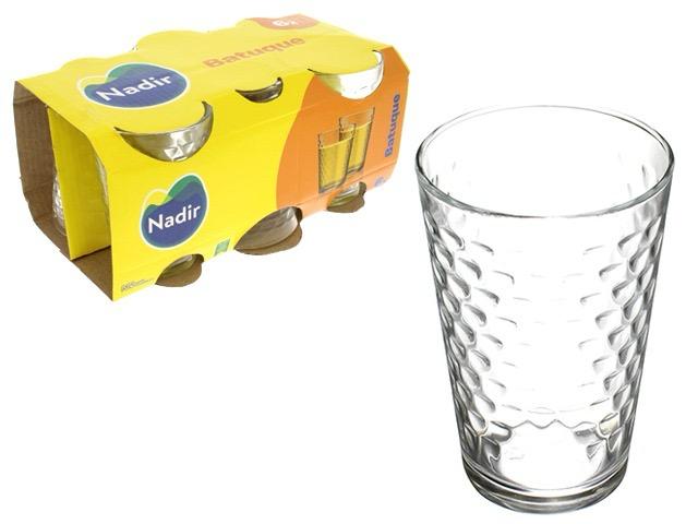 JUEGO DE 6 VASOS DE CRISTAL(265 ML)