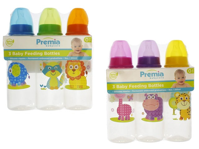 SET DE 3 BIBERONES (250ML)-REF 0280