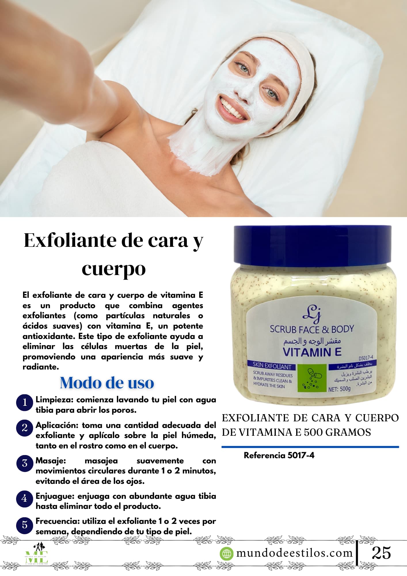 EXFOLIANTE DE CARA Y CUERPO (500GR)-REF 5017-4
