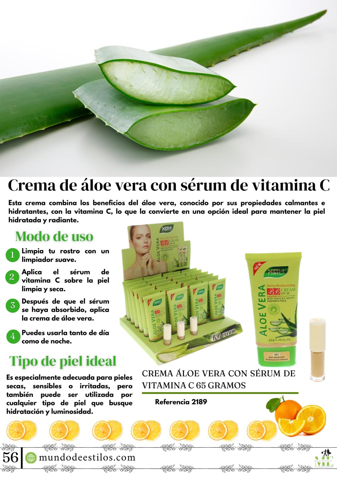 BASES DE ALOE VERA Y VIT C-65GR