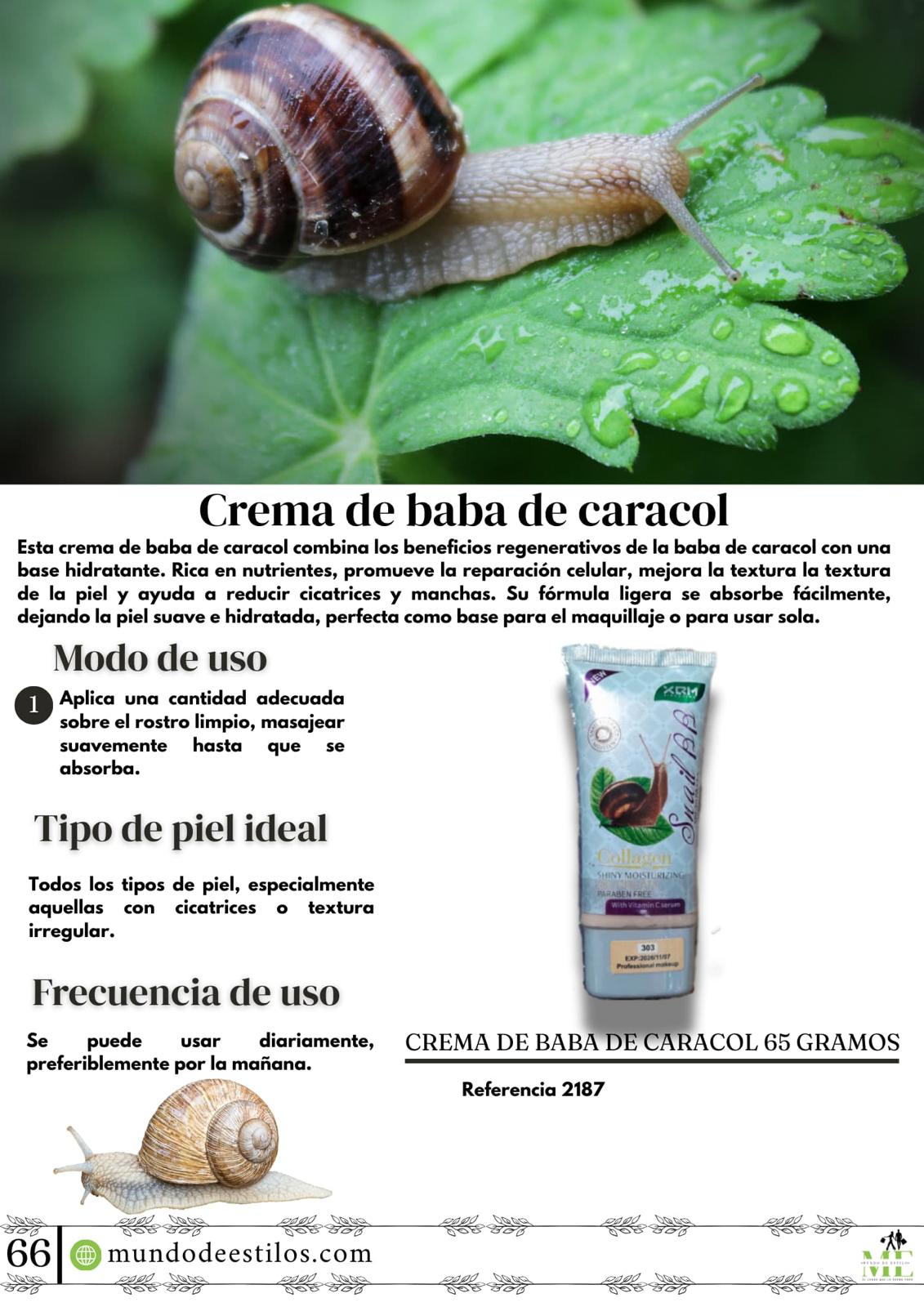 BASE DE BABA DE CARACOL(65GR)-REF 2187