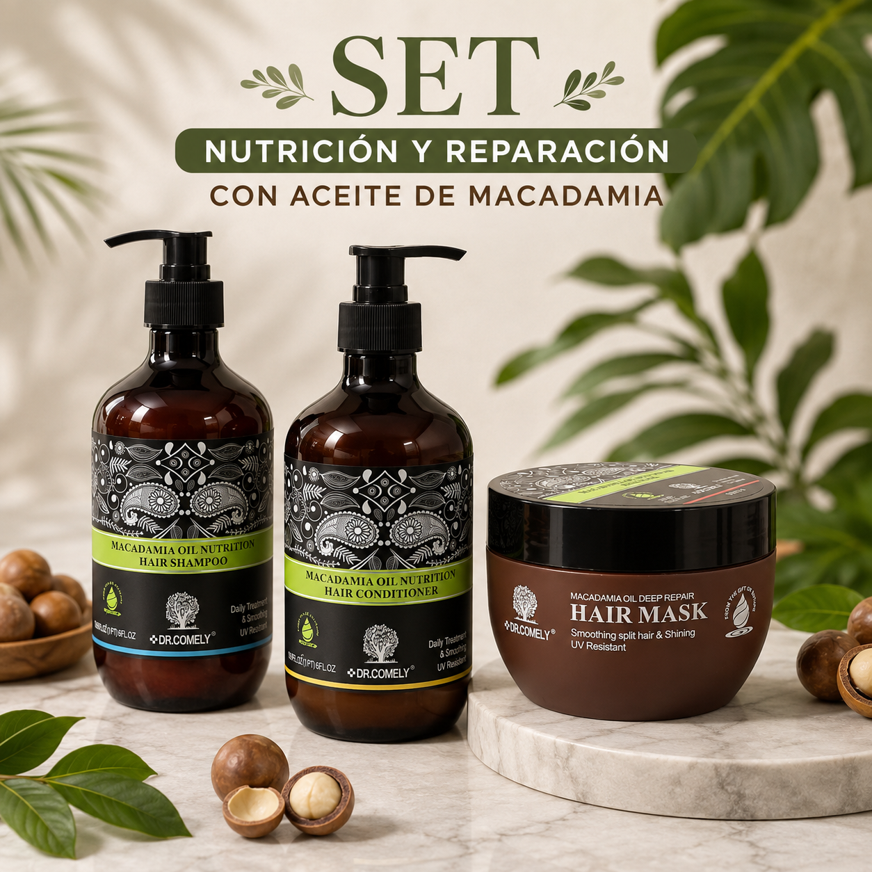 SET CAPILAR CON ACEITE DE MACADAMIA