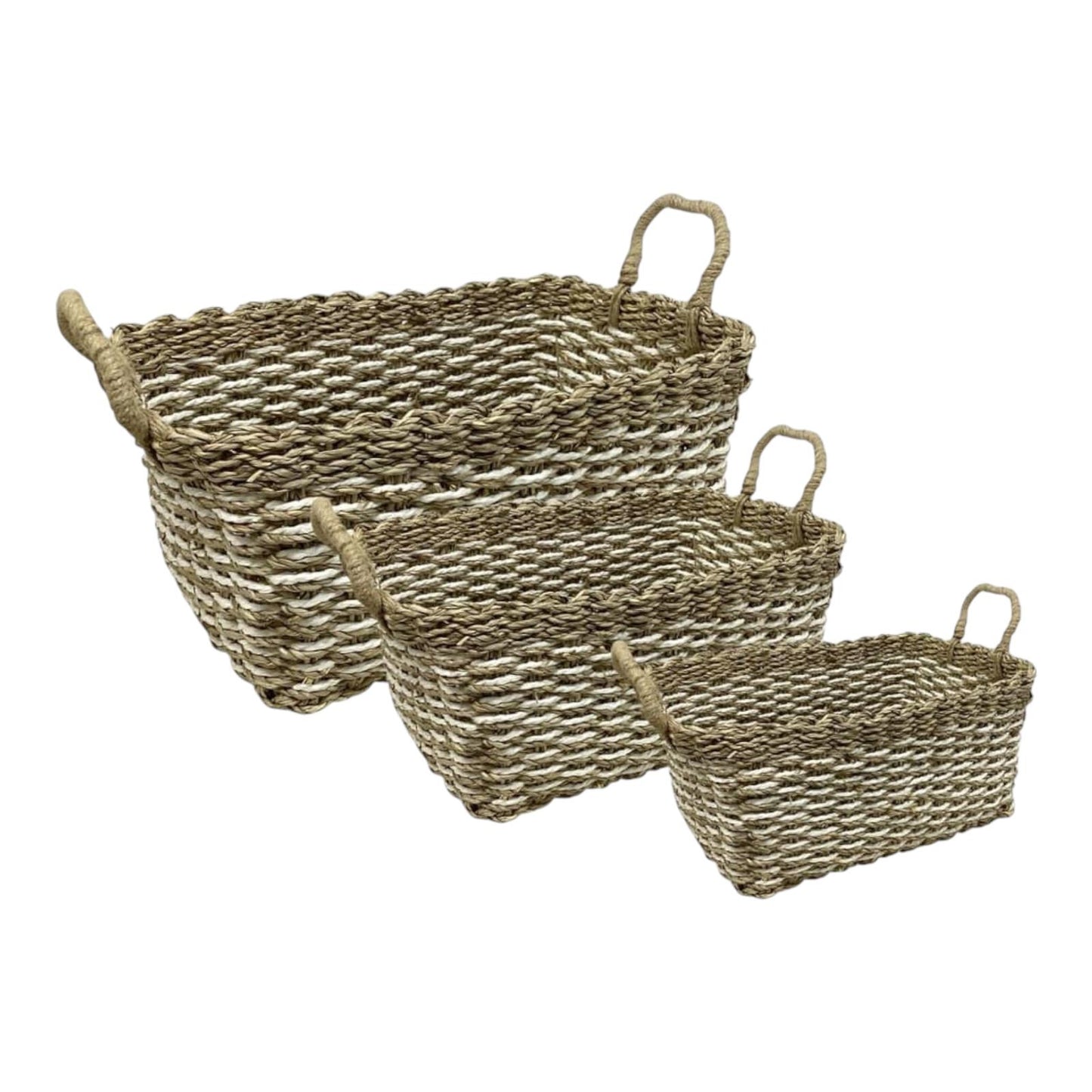 CANASTA DE 3 PIEZAS (26 X 16 X 20)-REF:4396