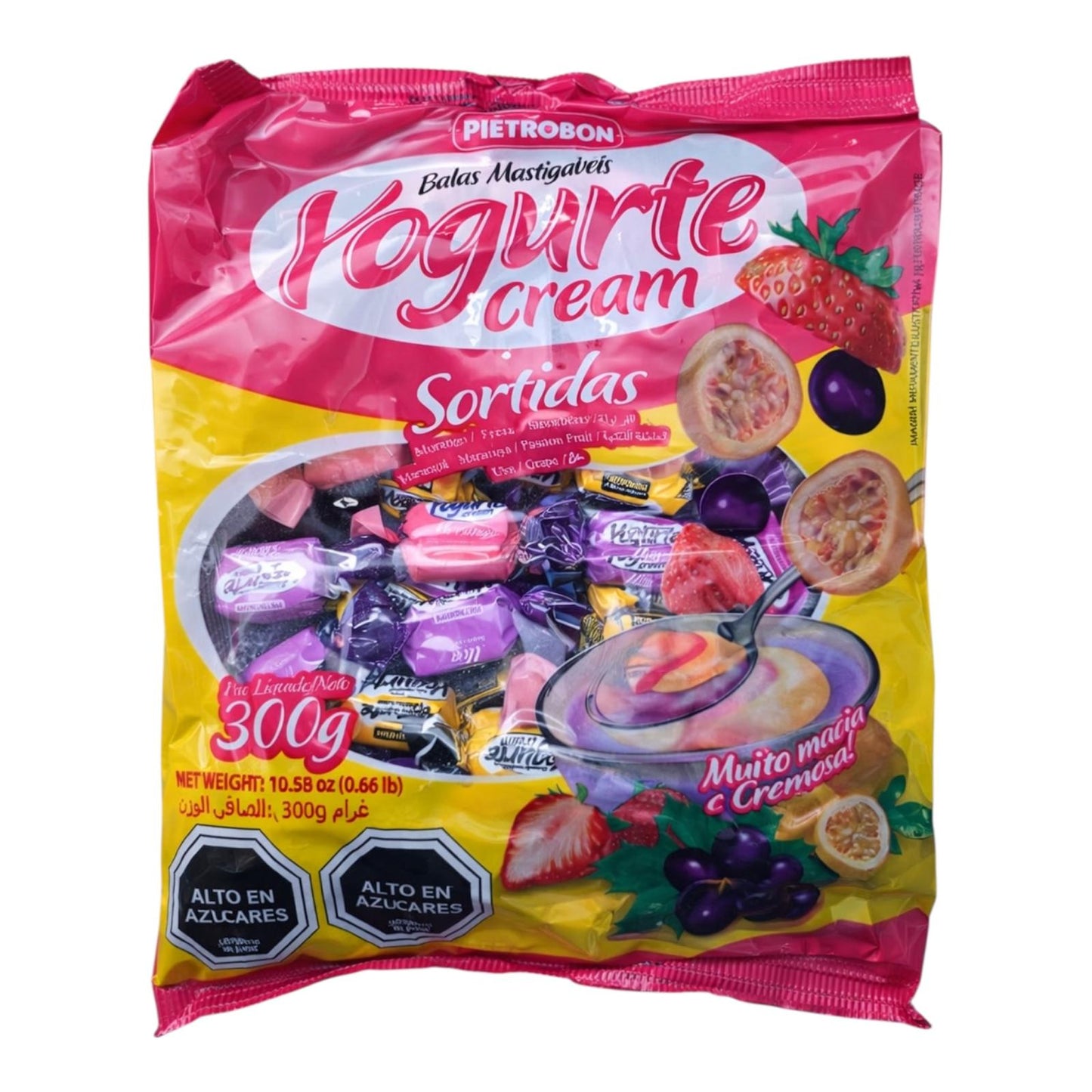 PAQUETE DE CARAMELOS DE CREMA DE YOGURT-105 UNIDADES
