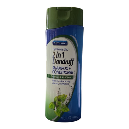 CHAMPU 2 EN 1 ANTICASPA DE MENTA Y EUCALIPTO-400 ML