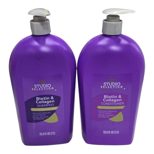 CHAMPU Y ACONDICIONADOR DE BIOTIN Y COLAGENO-1 LITRO