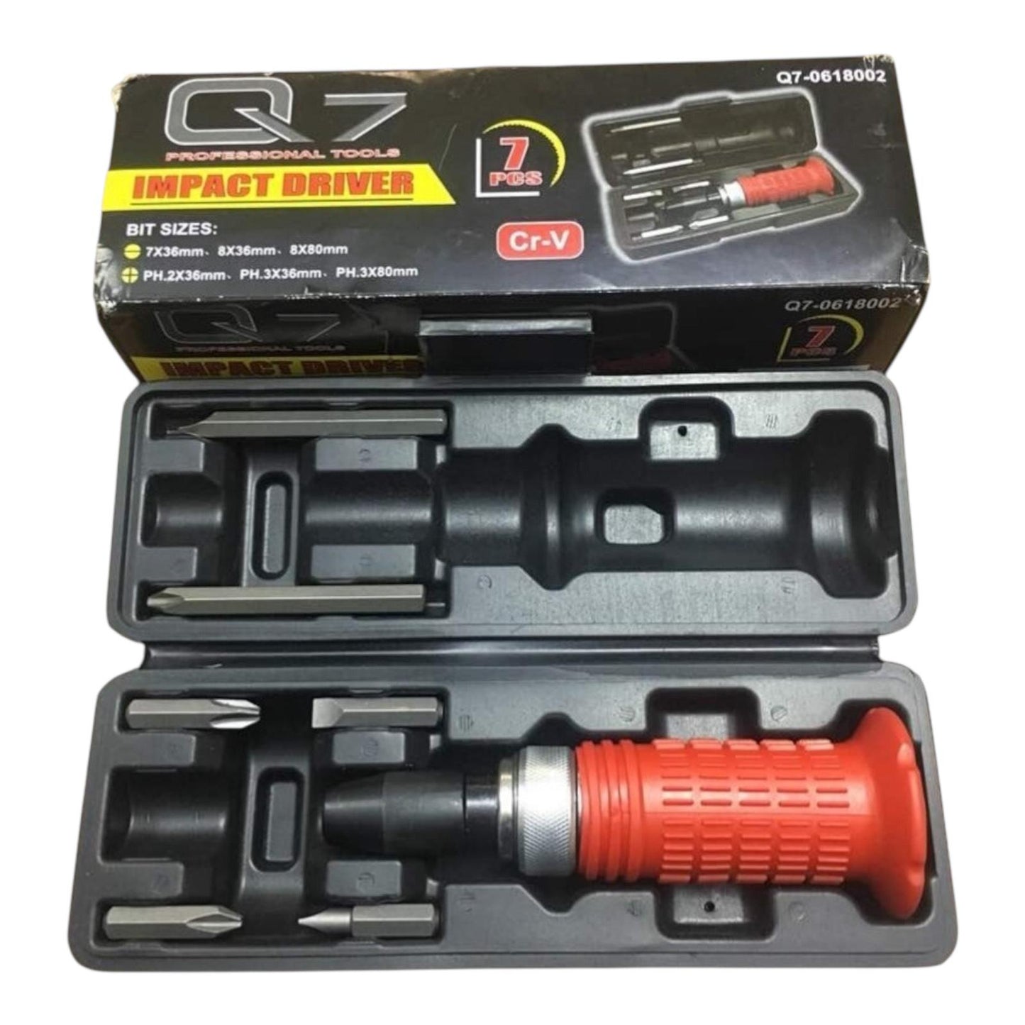 JUEGO DE DESTORNILLADOR DE IMPACTO 7 PCS