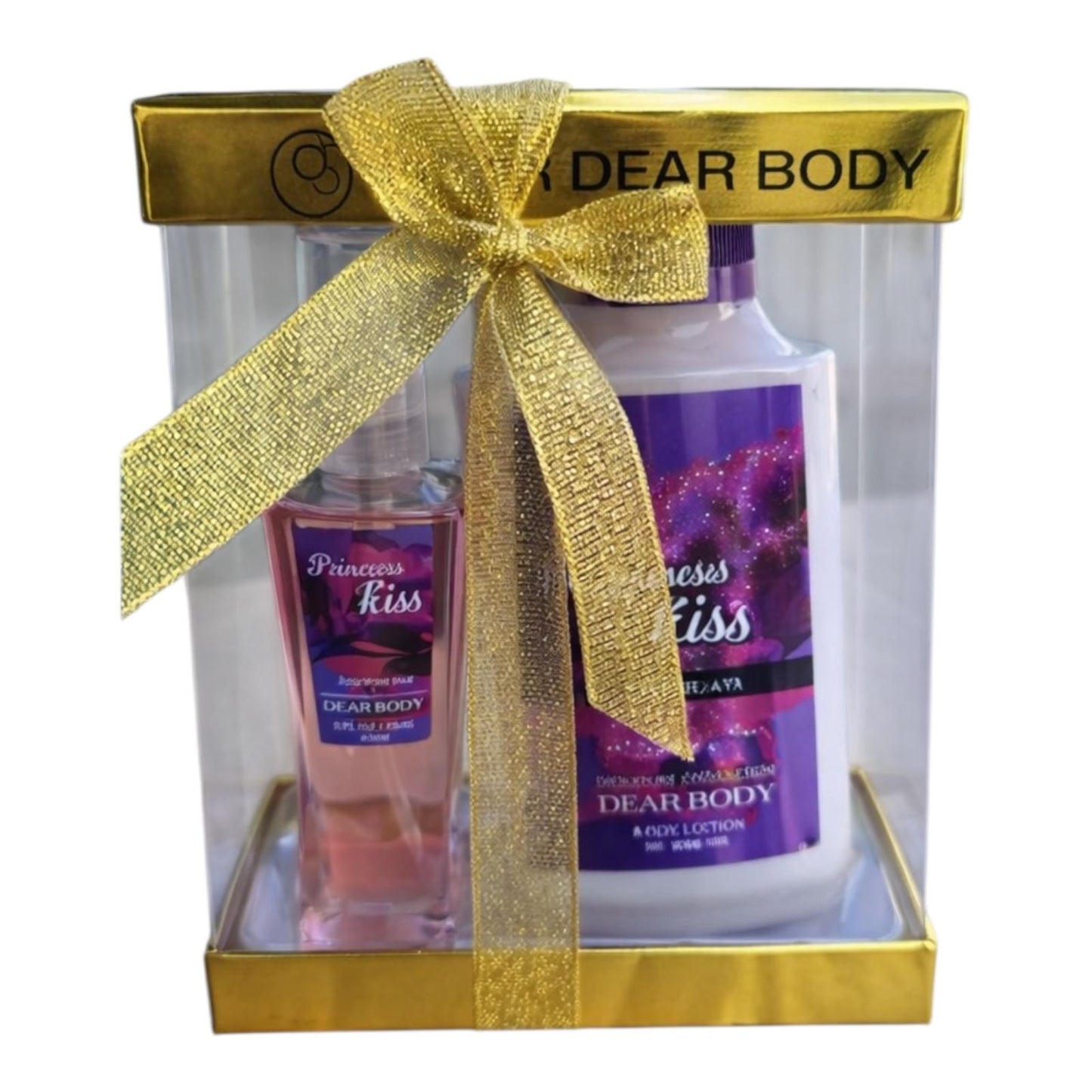 ESTUCHES DORADOS CON LAZO-CREMA 236 ML-COLONIA DE 88 ML