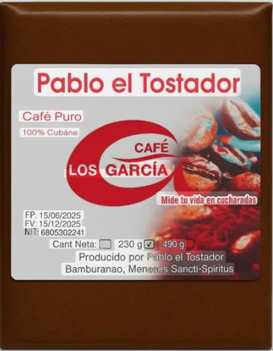 CAFE 100% CUBANO PABLO EL TOSTADOR DE 230 GRAMOS