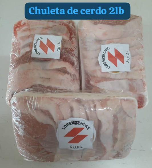 CHULETA DE CERDO(2LB)