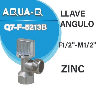 LLAVE ÁNGULO INDIVIDUAL M1/2 X F1/2-ZINC