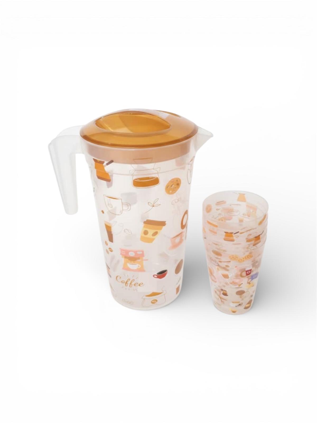 JUEGO DE JARRAS CON 6 VASOS PLASTICOS-REF:271