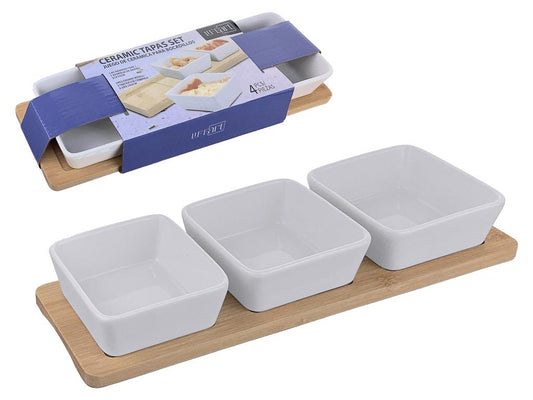 JUEGO DE BOCADILLOS DE 4 PCS-REF:4019