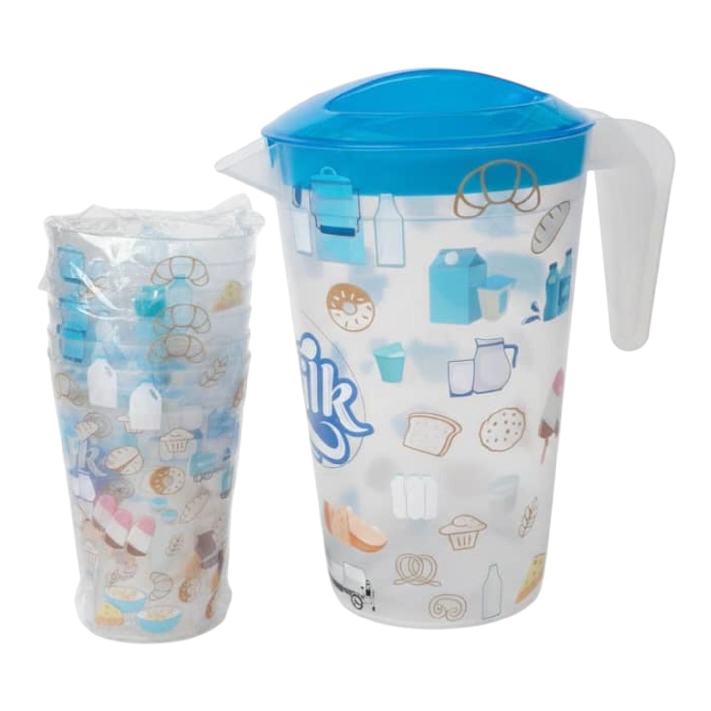 JUEGO DE JARRAS CON 6 VASOS PLASTICOS-REF:272