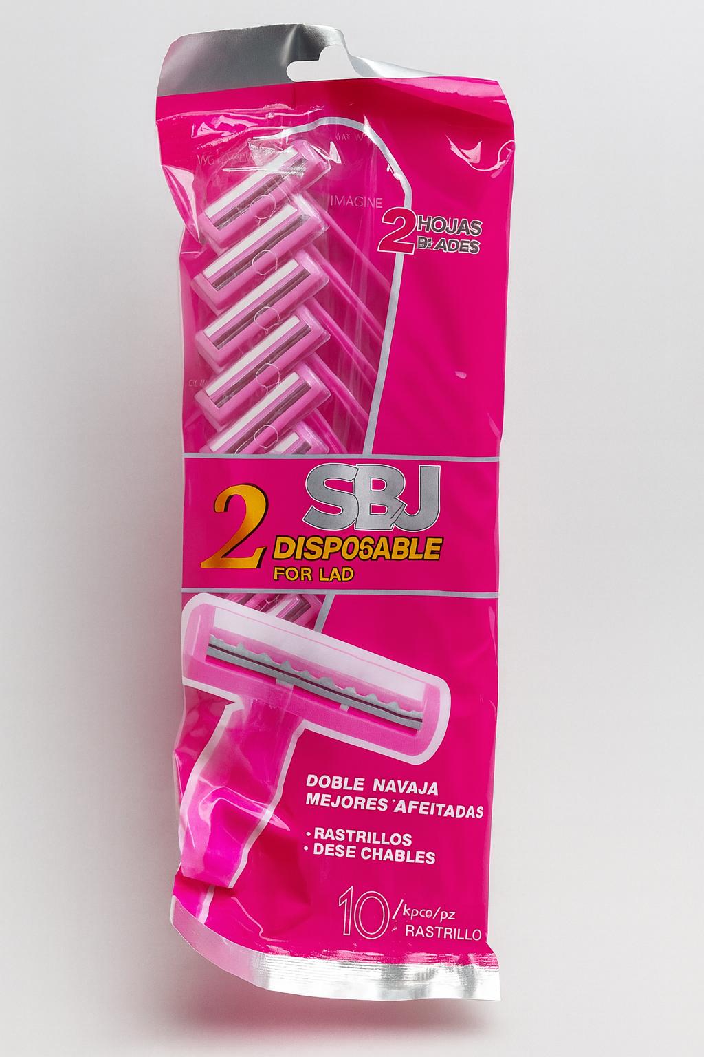 CUCHILLAS DE AFEITAR-PAQUETE DE 10