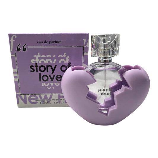 PERFUME INFANTIL STORY OF LOVE CORAZON PURPURA