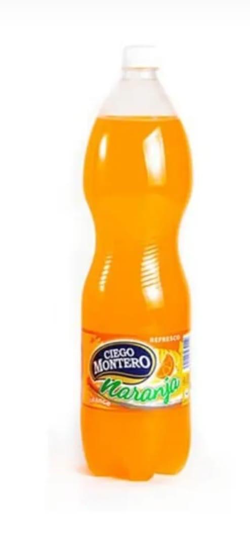 POMO DE REFRESCO GASEADO CIEGO MONTERO DE NARANJA-LITRO Y MEDIO