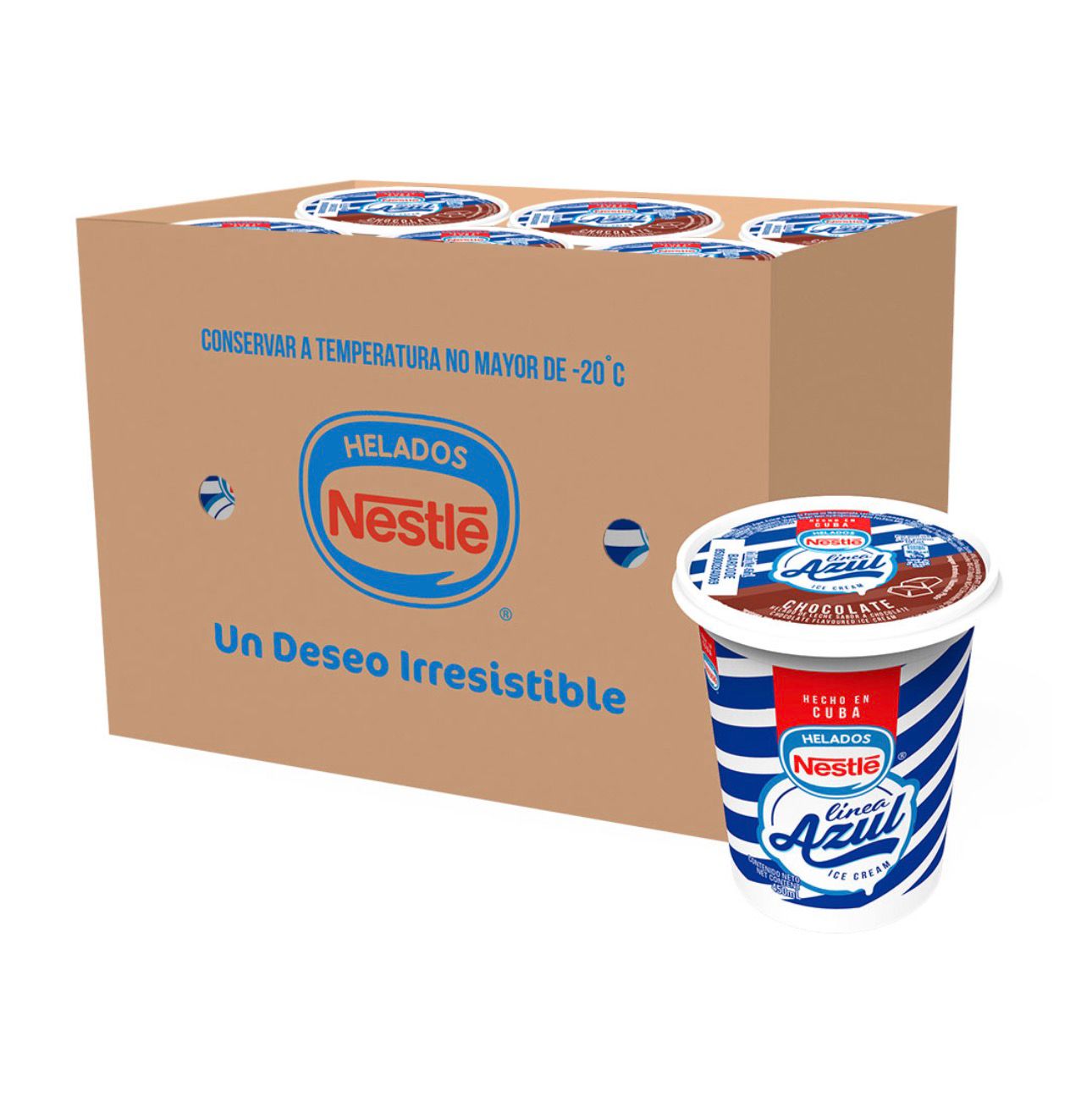 HELADO NESTLE LINEA AZUL DE CHOCOLATE-POTE DE 450 ML