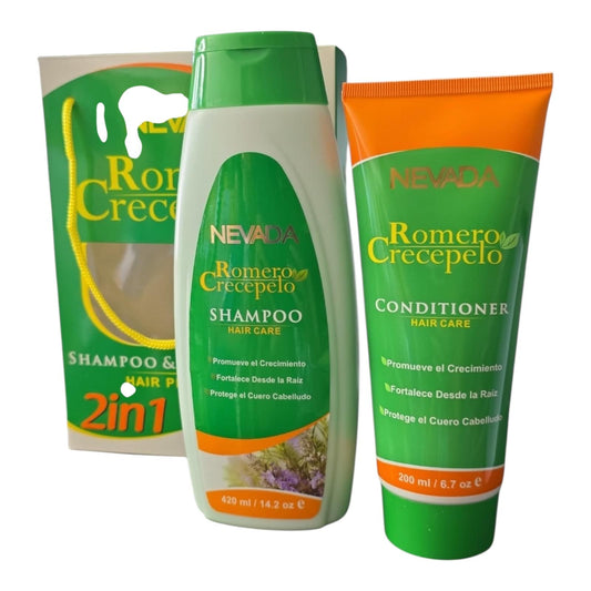 CHAMPU Y ACONDICIONADOR ROMERO CRECE PELO