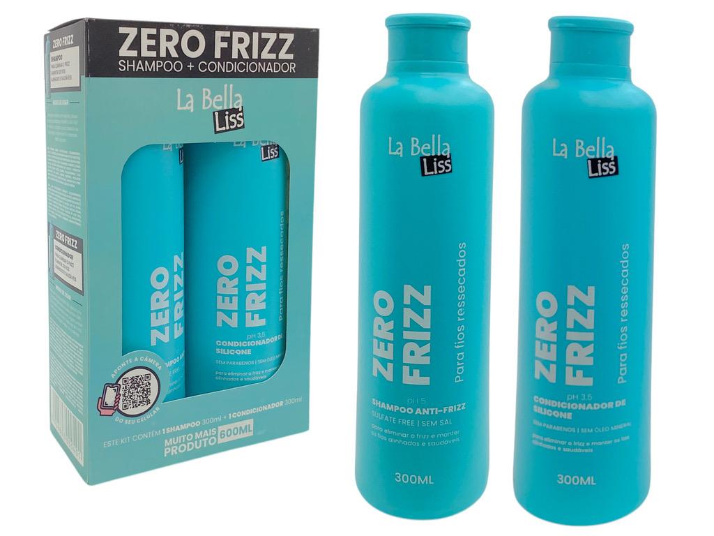 SET CHAMPU Y ACONDICIONADOR SIN SAL ZERO FRIZZ(300 ML)-REF: 401