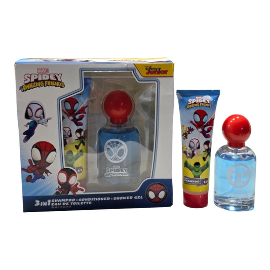 SET DE COLONIA Y CHAMPU 3 EN 1 SPIDEY AMAZING FRIENDS