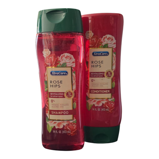 SET DE CHAMPU Y ACONDICIONADOR XTRACARE ROSE HIPS-413 ML
