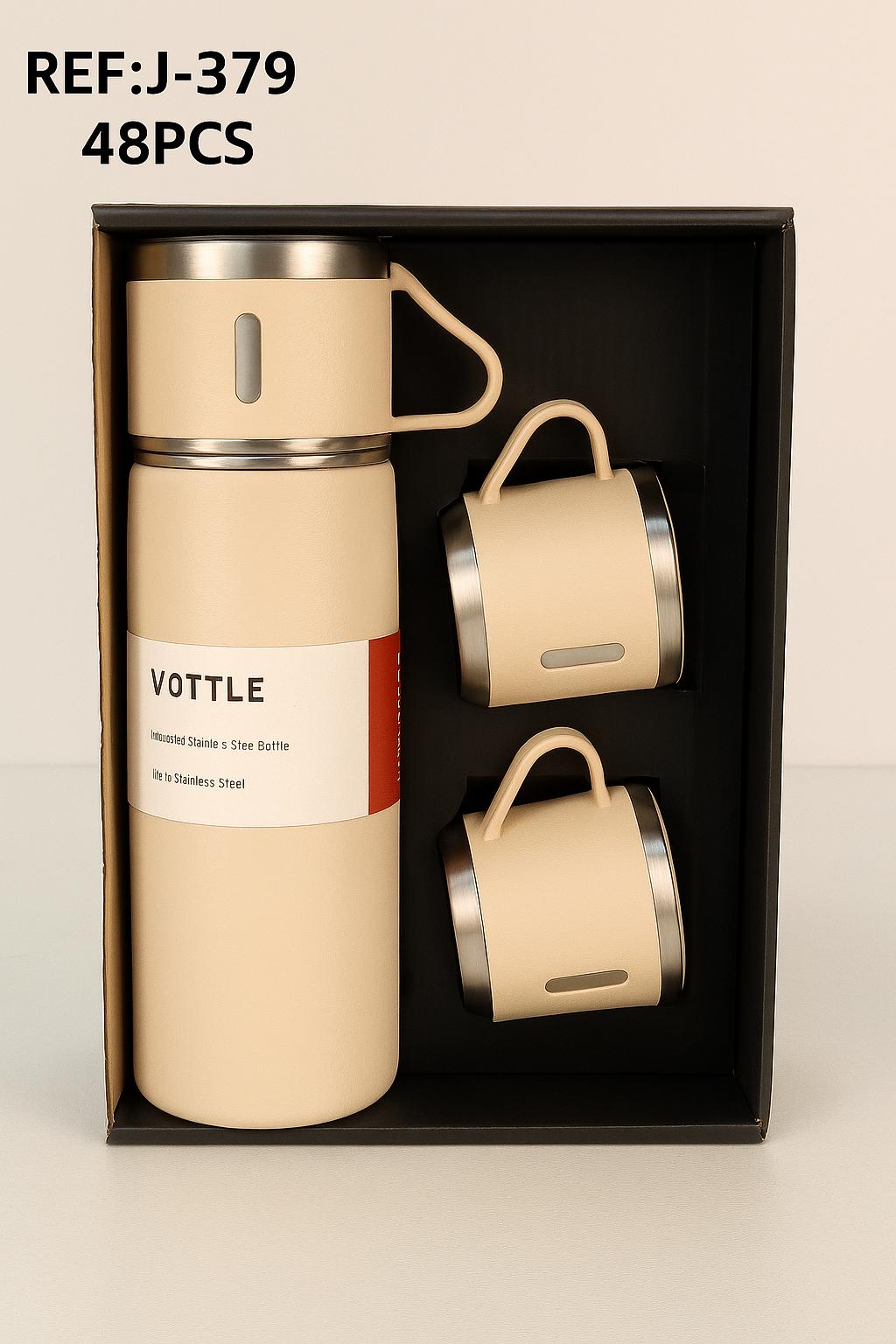 TERMOS METALICO CON JARRITAS-REF:J 379