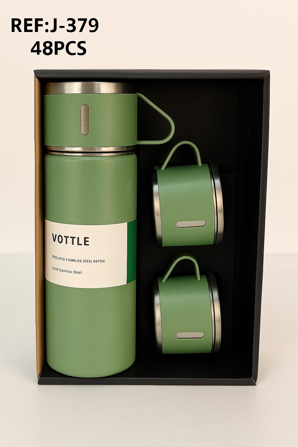 TERMOS METALICO CON JARRITAS-REF:J 379