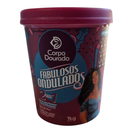 CREMA PARA PEINAR HIDRATANTE 2 EN 1 FABULOSOS ONDULADOS-1 KG