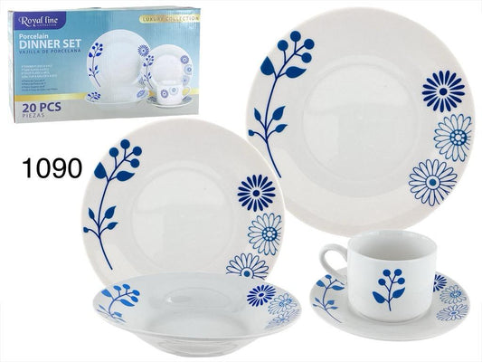 JUEGO DE VAJILLA DE 20 PCS