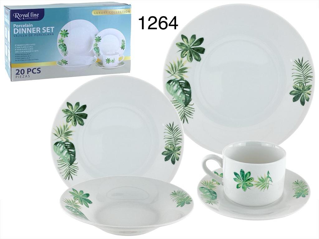 JUEGO DE VAJILLA DE 20 PCS