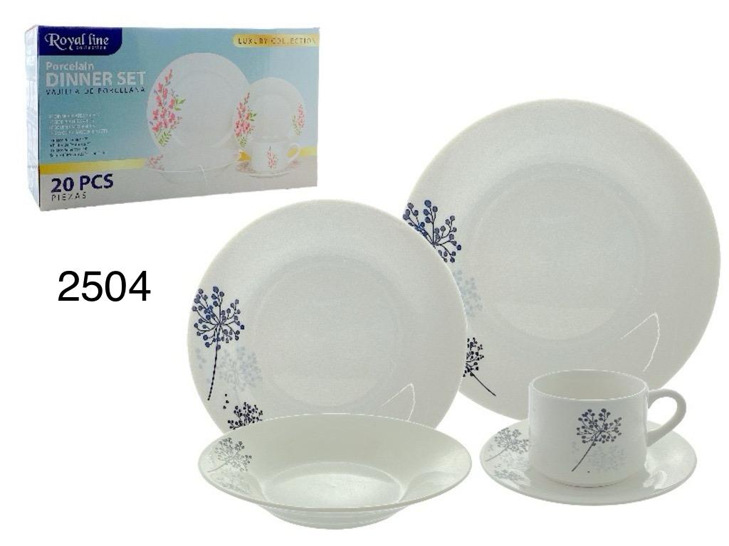 JUEGO DE VAJILLA DE 20 PCS