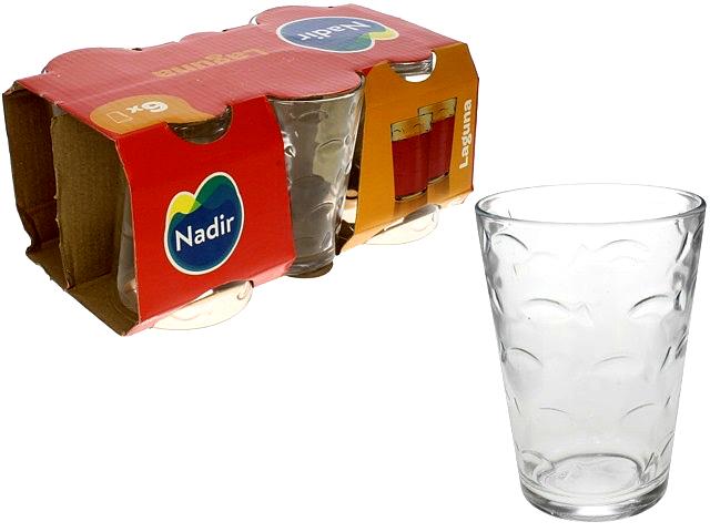 JUEGO DE 6 VASOS DE CRISTAL(265 ML)