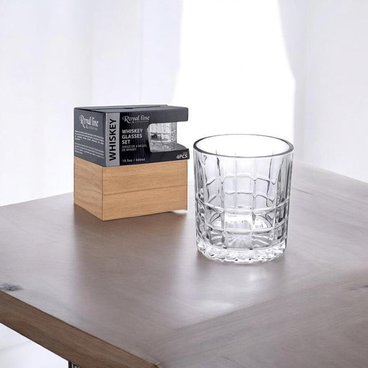 SET DE 4 VASOS DE WHISKY(300 ML)