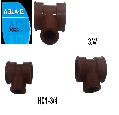 TEE ROSCA PVC 3/4