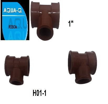 TEE ROSCA 1 PVC