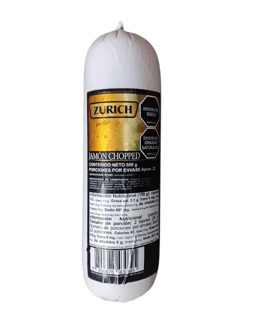 JAMON CHOPPED(MEDIO PICANTE) 800 GRAMOS